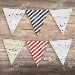 Kit Navidad y Año Nuevo Blanco. Imprimibles Personalizables - CocoJolie Kits Imprimibles