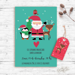 Kit Imprimible Navidad en el bosque. Personalizable