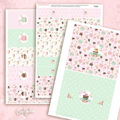 Kit Bakery Pastelería y Flores. IDeal para decorar tu evento. Editable en computadora utilizando adobe pdf reader.