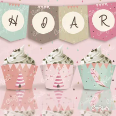 Kit Tipi Boho Chic Nena. Imprimible Personalizable - buy online