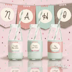 Kit Tipi Boho Chic Nena. Imprimible Personalizable - CocoJolie Kits Imprimibles