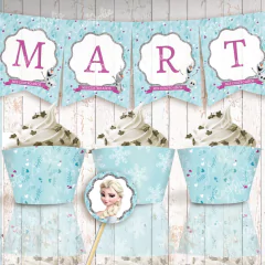 Kit Imprimible Personalizable Frozen - CocoJolie Kits Imprimibles