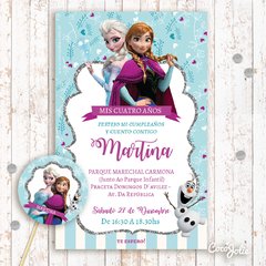 Kit Imprimible Personalizable Frozen