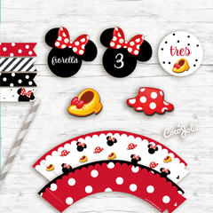Kit Kit Minnie Mouse Roja - comprar online