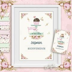 Kit Bakery Pastelería y Flores. IDeal para decorar tu evento. Editable en computadora utilizando adobe pdf reader.