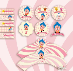 Kit Plim Plim Rosa. Imprimible Personalizable - comprar online