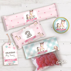 Kit Caballito Nena Pony. Imprimible Personalizable - tienda online