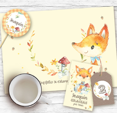 Kit Zorrito. Imprimible personalizable