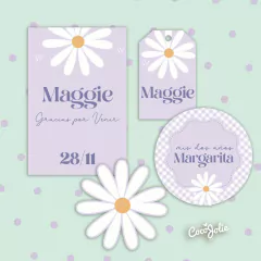 Kit Margarita Violeta - CocoJolie Kits Imprimibles