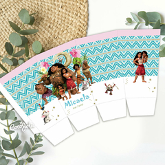 Kit editable de Moana 2, con textos personalizable para fiestas y celebraciones