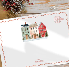Watercolor Christmas kit with printable invitations and cards. Sweet and classic Christmas design to print at home.
