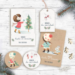 Kit Recuerdos de Navidad. Imprimible Personalizable - CocoJolie Kits Imprimibles
