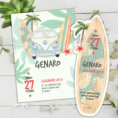 Kit Surf Tropical. Imprimible personalizable