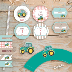 #Primeraño #cumple#varón #tractor #tractor#verde #john#deere #babyshower #cumpleaños #nene #niño #vintage #rojo #verde #campo #kit#rural