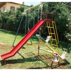 Playground de Ferro 3 em 1 Grande - Playgrounds | Brinquedos para Playgrounds | Mega Playgrounds
