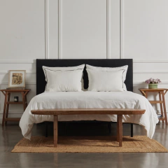 Funda de edredón llano blanco tiza en internet