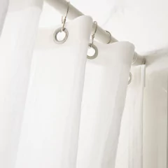 Protector plastico de ducha + ganchitos - comprar online