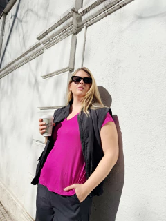 Remera ESMERALDA purpura - tienda online