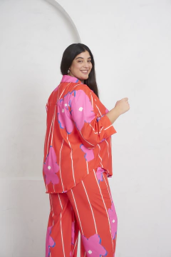 Maxicamisa BONITA print base roja en internet