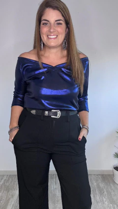 Imagen de Top NEW YORK Azul shine