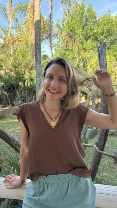 Blusa CARACOL café - comprar online