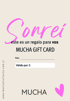 GIFT CARD opcion 1 - comprar online