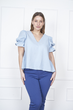 BLUSA FLUIR Celeste
