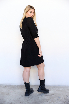 Vestido ASTROS negro shine - comprar online