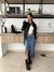 Long skirt denim