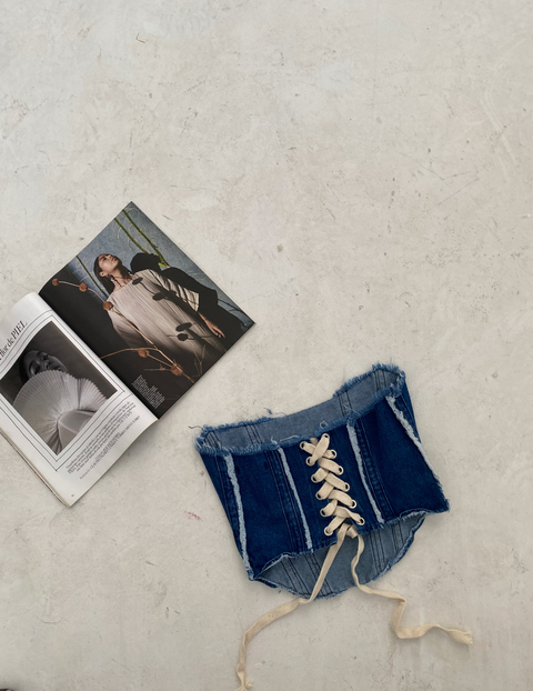 corset denim