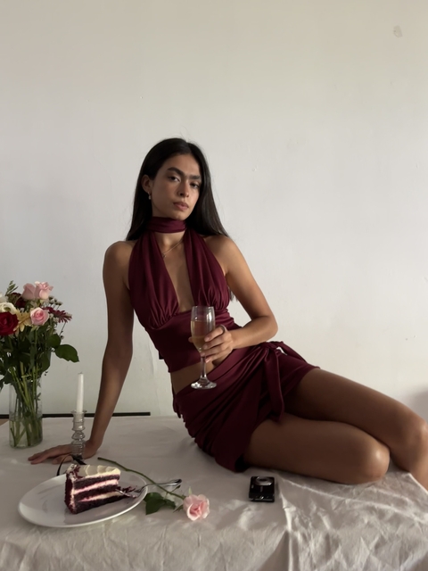 Top Lisa Halter {cherry}