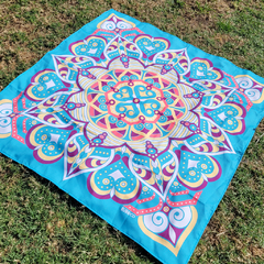 Manta Mandala Turquesa