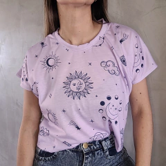 Remera Crop Astros Lilac en internet