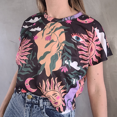 Remera Crop Sol de Noche en internet