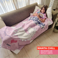 Manta Chill Micropolar Unicornio - comprar online