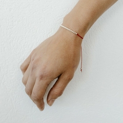 Pulseras protectoras finas bolitas de Plata 925