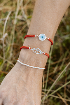 Pulseras protectoras ojo de nácar y Plata 925 - comprar online