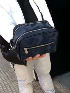 NECESER TRIPLE PELOTA AZUL CAMUFLADO
