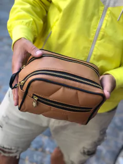 NECESER TRIPLE PELOTA MARRON