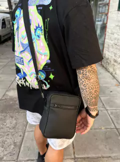 MINI MORRAL LISO ENGOMADO NEGRO