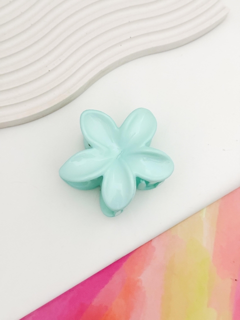 Broche Hawai Liso Aqua