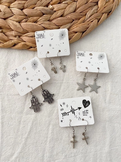 3 PARES DE AROS ANZUELO COZUMEL