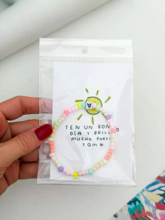 PULSERA MOSTACILLAS LETRAS - comprar online