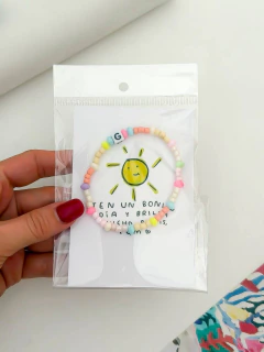 PULSERA MOSTACILLAS LETRAS - PAW Accesorios