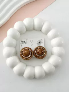 Imagen de 12 AROS CLIP MARRON SURTIDOS