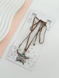 12 COLLARES GAMUZA CAMEL SURTIDOS en internet