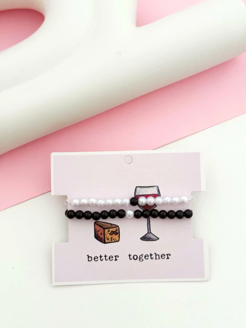 PULSERA PERLAS YIN-YANG - comprar online