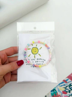 Imagen de PULSERA MOSTACILLAS LETRAS