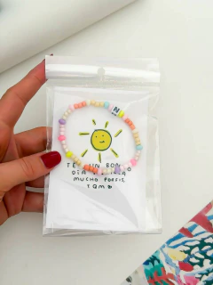 PULSERA MOSTACILLAS LETRAS - tienda online