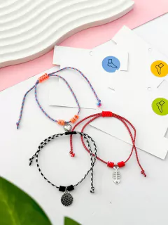 6 TOBILLERAS CORDON SURTIDAS